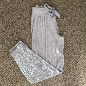 velvet joggers (worn once)